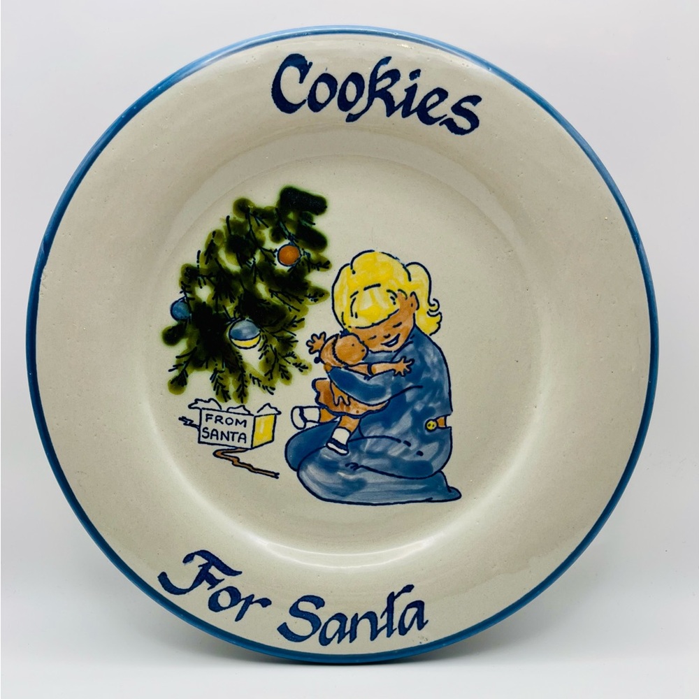 Louisville Stoneware Cookies for Santa Plate
